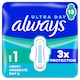 image 1 of Always Ultra Day Sanitary Towels Size 1 Normal with Wings 13 Pack