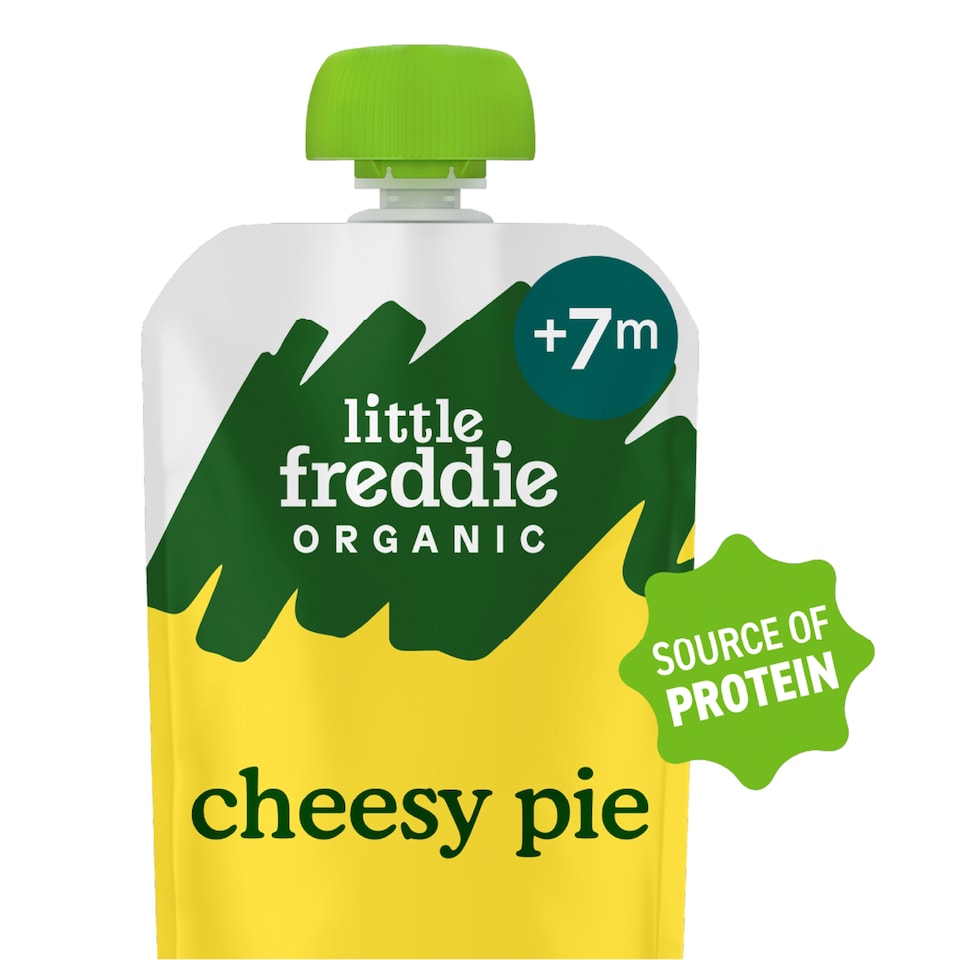 Little Freddie Organic Cheesy Pie with Vegetables Baby Food Pouch 7+ Months 130g
