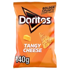 Doritos Tortilla Chips Tangy Cheese Sharing Bag Crisps 140g