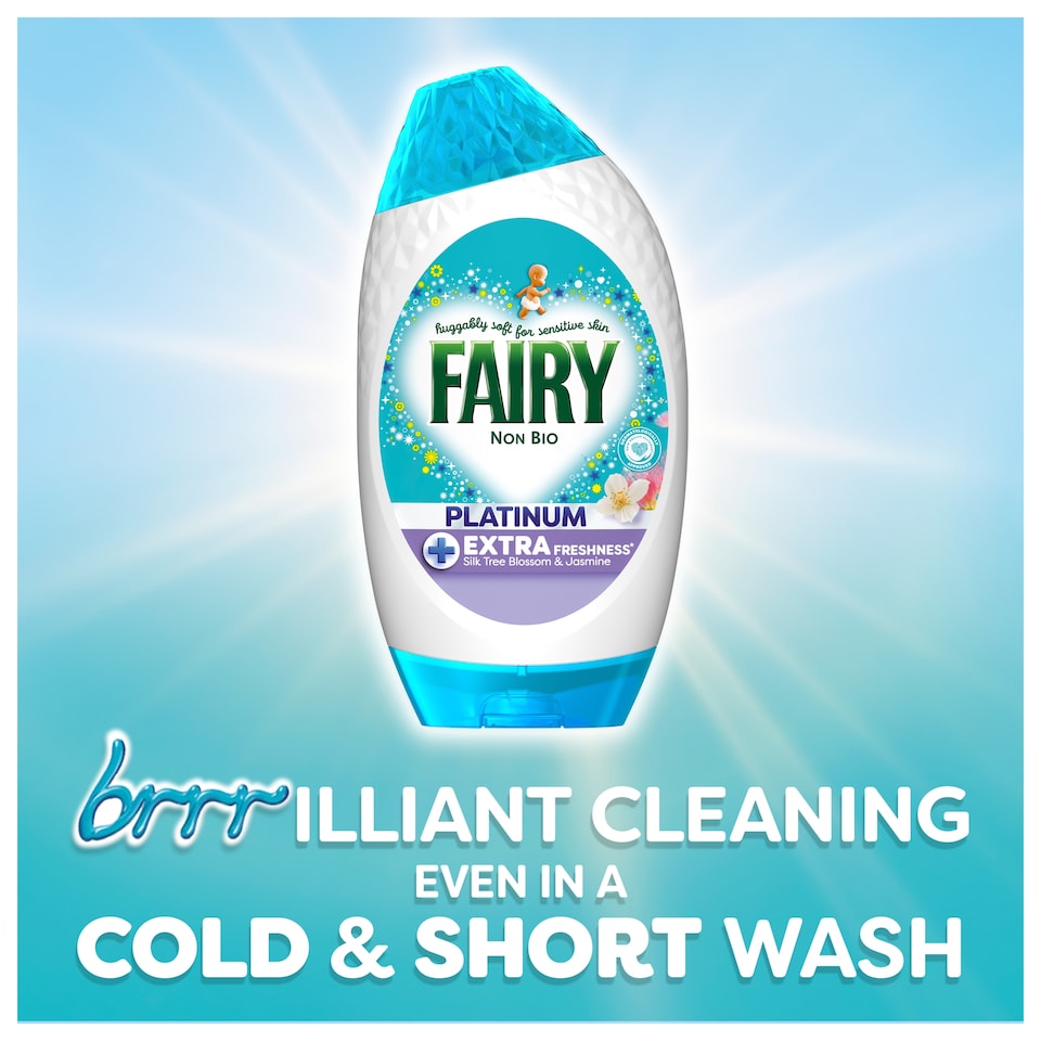 image 1 of Fairy Platinum Washing Gel Silk Tree Blossom & Jasmine 38 Washes 1254ML