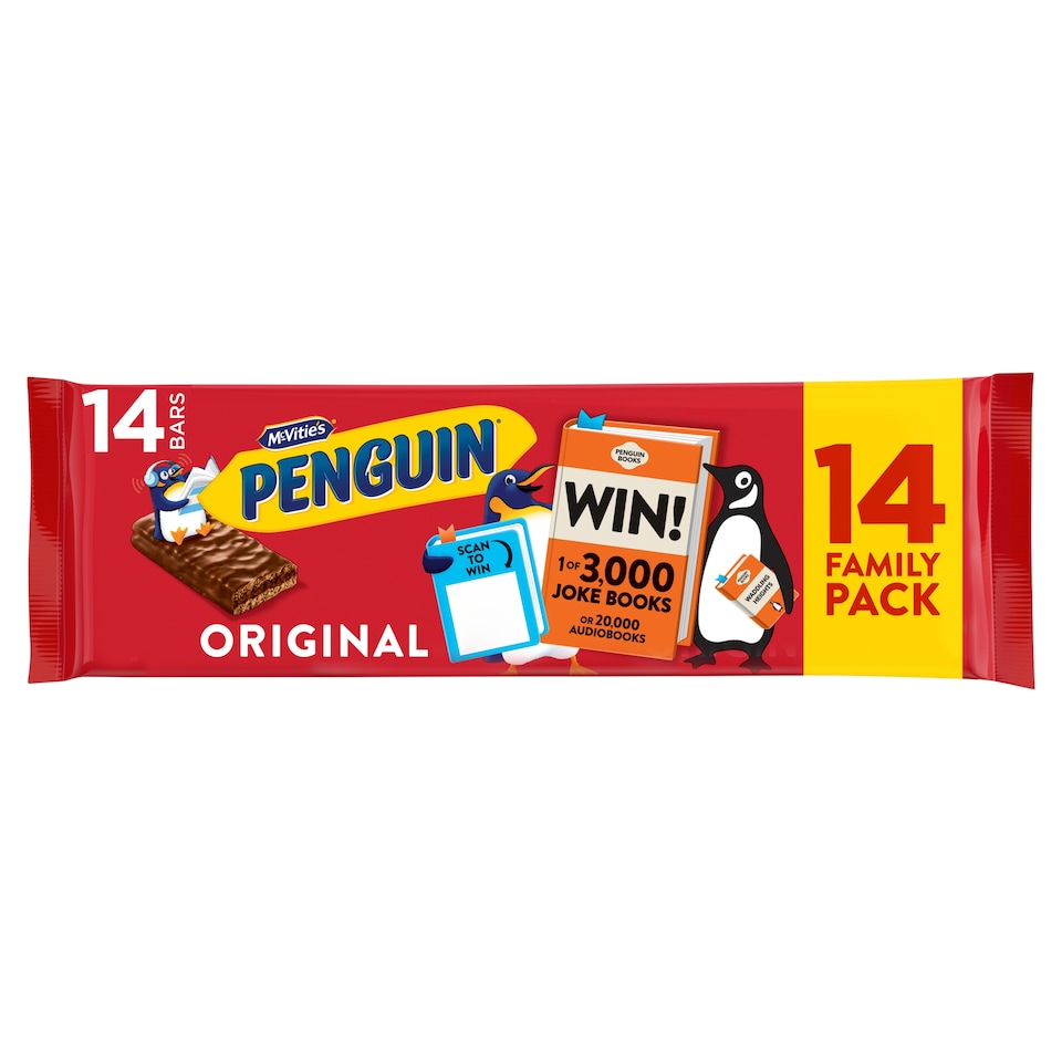 Mcvities Penguin Original Milk Chocolate 14 Pack 344.4G