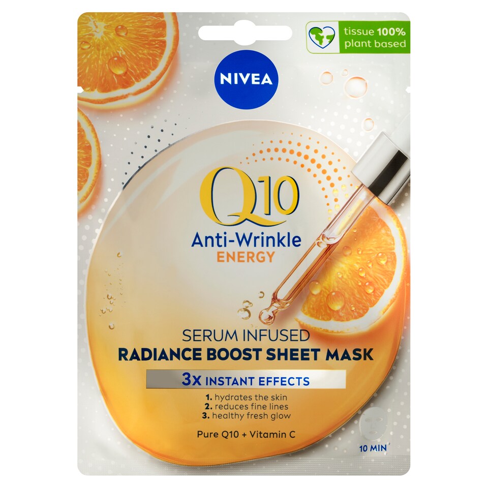 Obrázek 1 pro produkt Nivea Q10 Anti-Wrinkle Energizující textilní maska 1 ks
