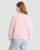 image 3 of F&F Knitted Twist Front Jumper with Wool in Pink