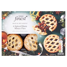 Tesco Finest Spiced Rum Mince Pies 6 Pack