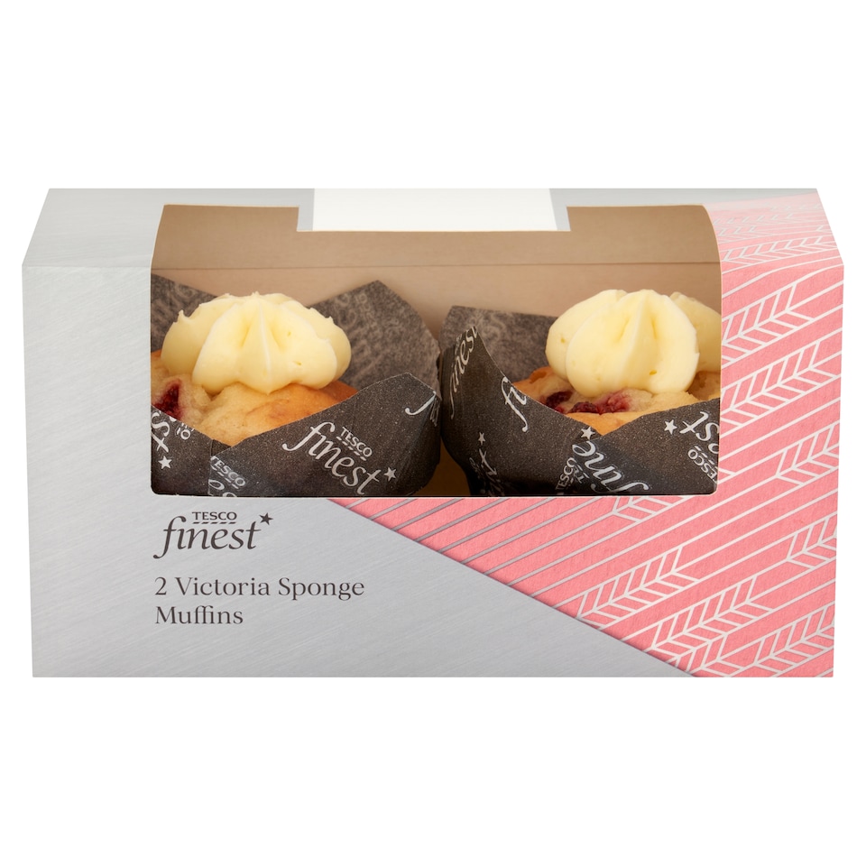 image 1 of Tesco Finest Victoria Sponge Muffins 2 Pack