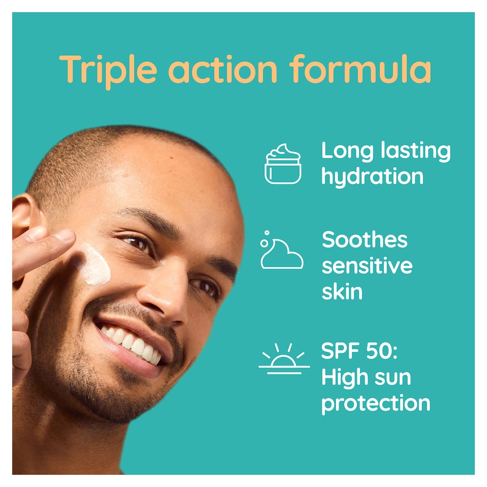 image 1 of Aveeno CALM+RESTORE Moisturising Lotion SPF 50 50ml