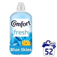 Comfort Fresh Fabric Conditioner Blue Skies 52 Washes 1560ml