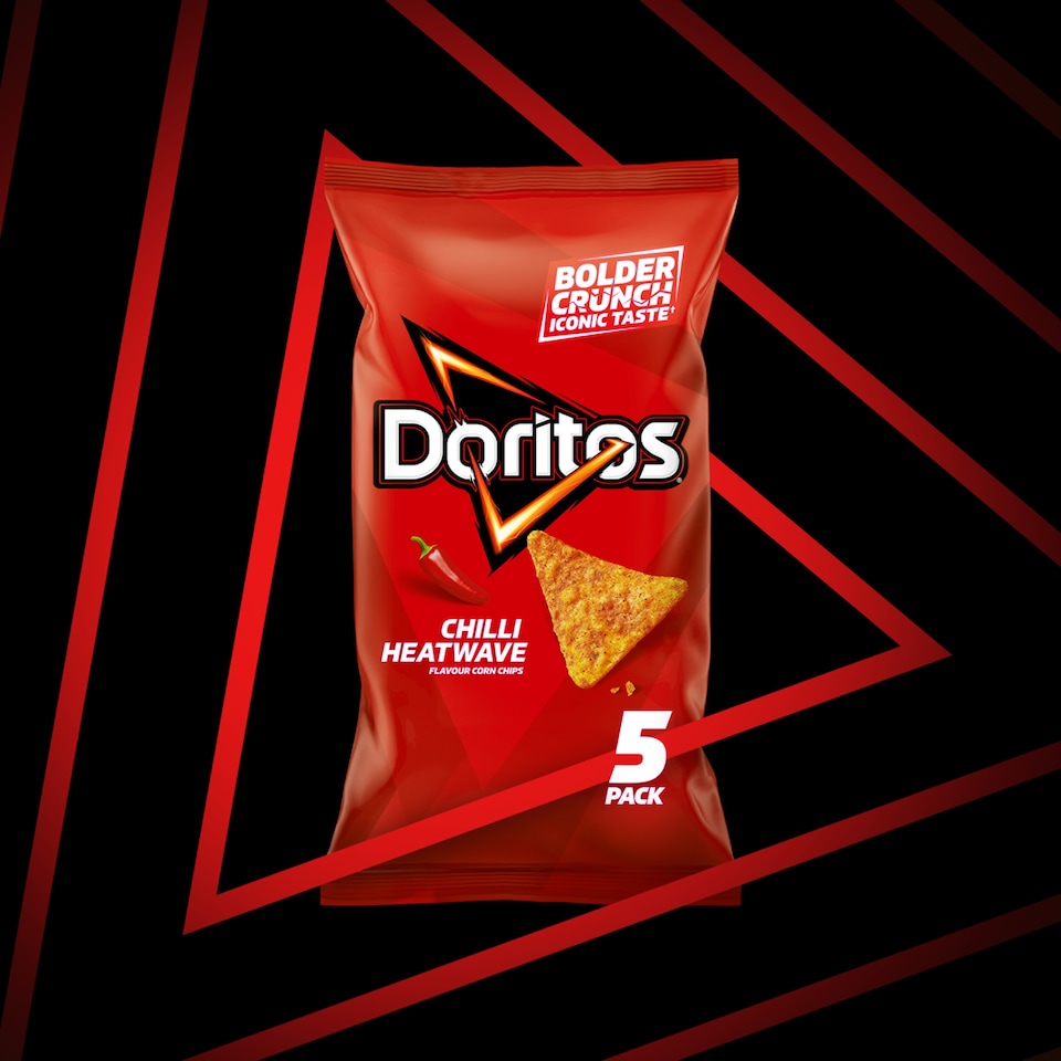 image 1 of Doritos Chilli Heatwave Tortilla Chips Multipack Crisps 5x30g