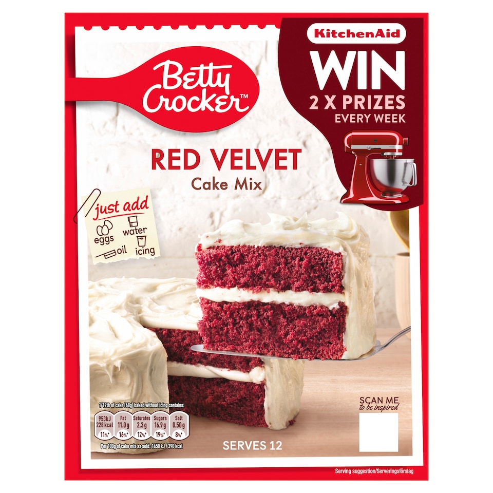 Betty Crocker Cake Mix - Red Velvet 425g