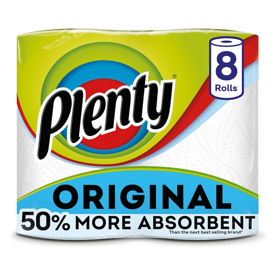 image 1 of Plenty Kitchen Towel 800 Sheets 8 Roll