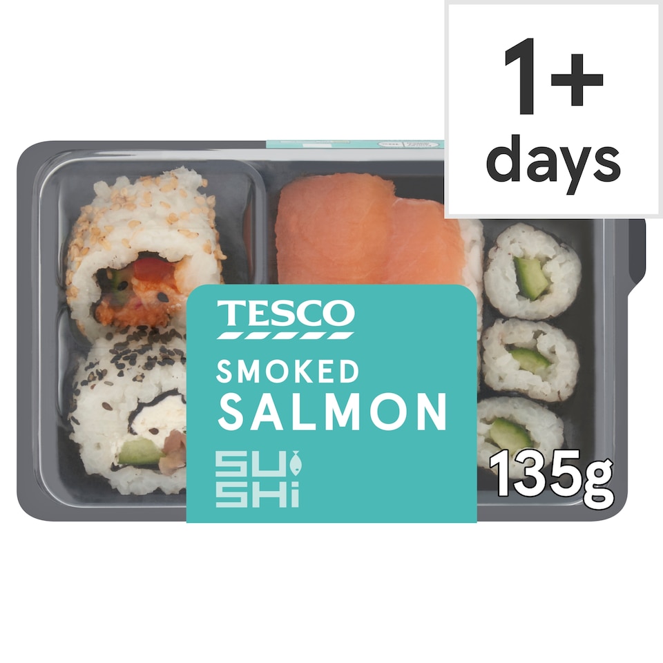 Tesco Smoked Salmon Sushi 135g