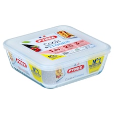 Pyrex Cook and Freeze square dish with lid 2L