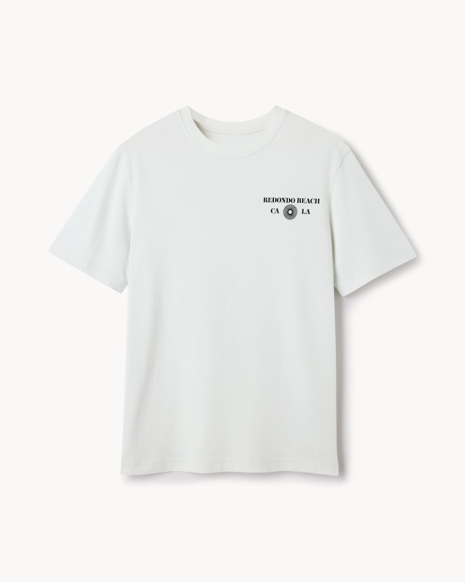 image 1 of F&F Pure Cotton Slogan T-Shirt in Green