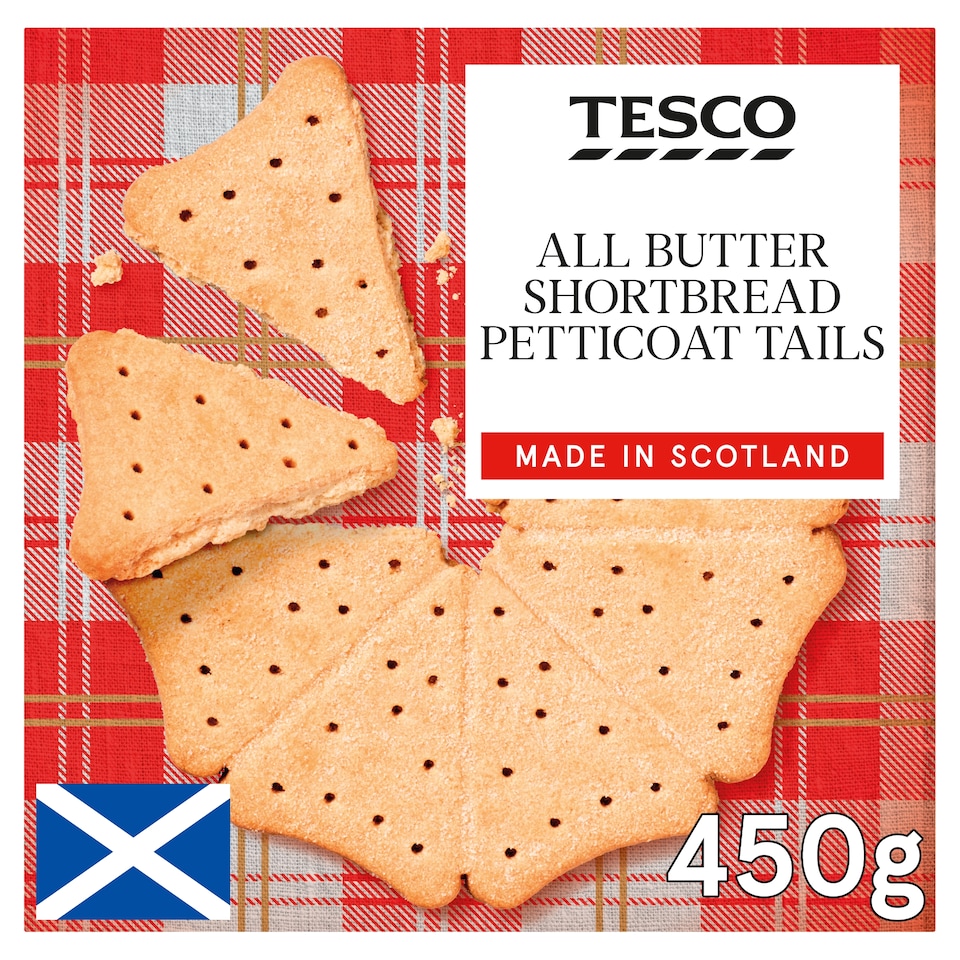 Tesco Shortbread Petticoat Tails 450G