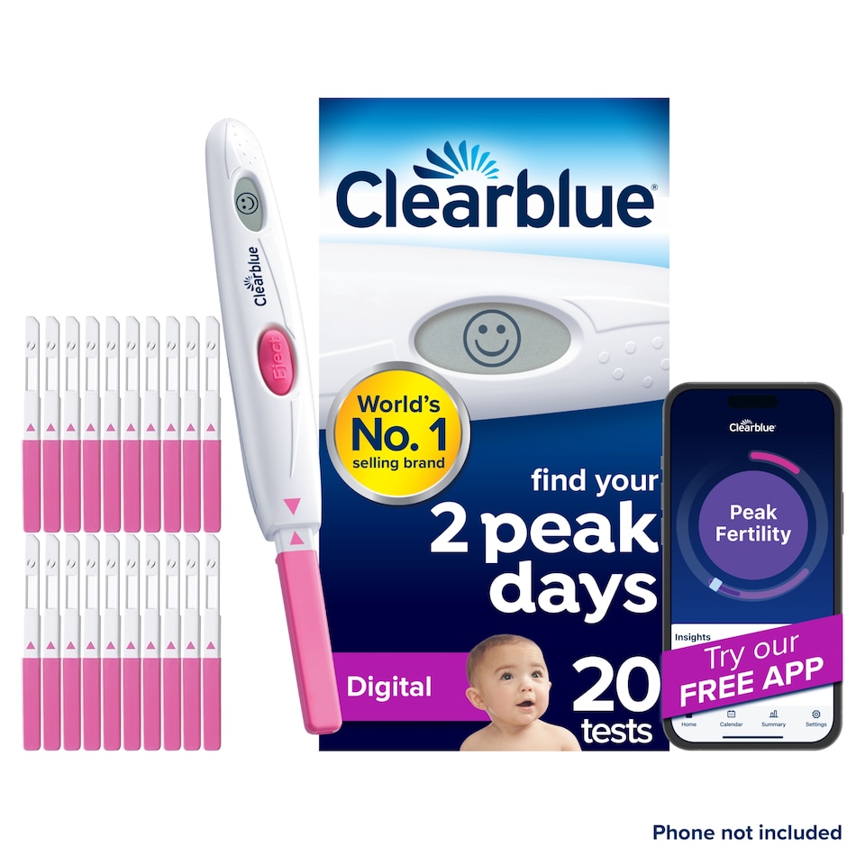 image 1 of Clearblue Digital Ovulation Test 20 Pack