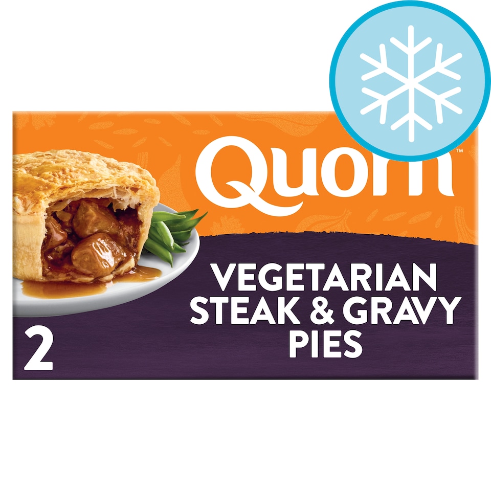 Quorn 2 Steak Style And Gravy Pies 400G