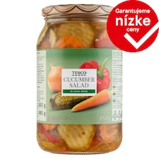 Tesco Zeleninový šalát v octovom náleve 850 g