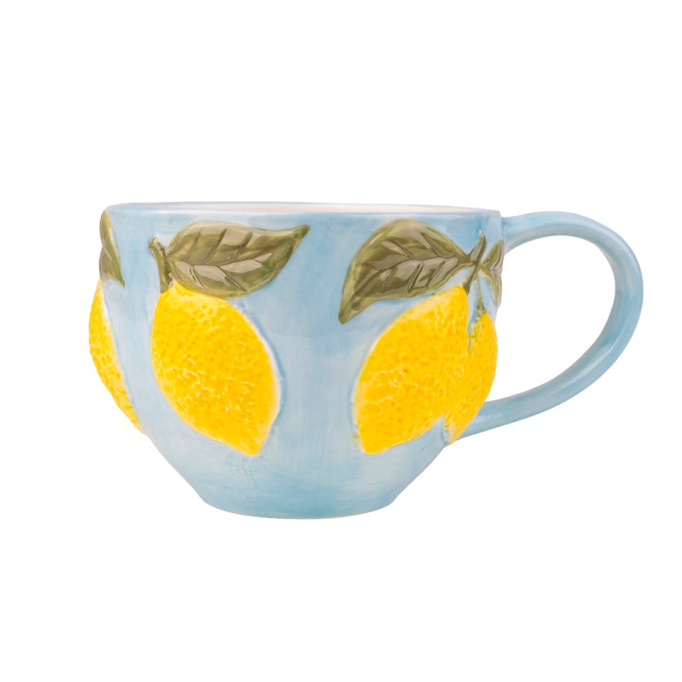 Candlelight Lemon Embossed Mug