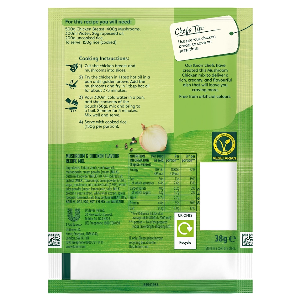 image 1 of Knorr MealMakers Chicken & Mushroom 38G