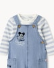 image 3 of Disney Mickey Mouse 2-Piece Pure Cotton Dungaree Set in Blue