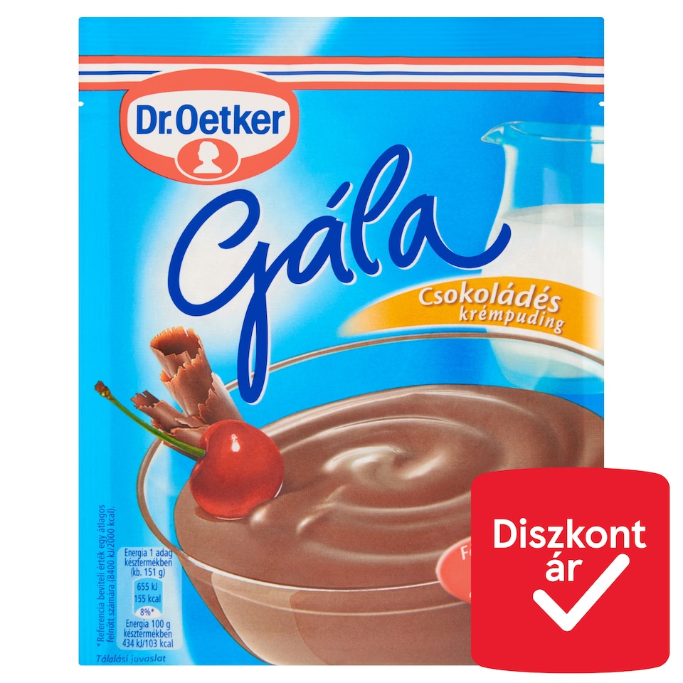 Dr. Oetker Gála csokoládés krémpudingpor 104 g