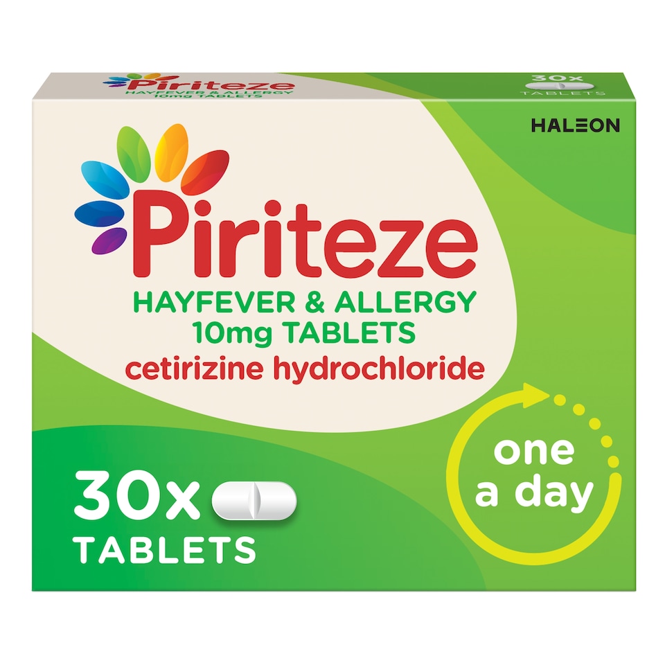 image 1 of Piriteze Hayfever & Allergy Relief Film Coated Tablets 30s