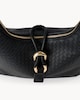 image 2 of SACHA Woven Shoulder Bag in Black