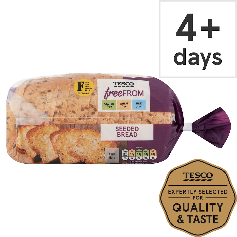 Tesco Free From Seeded Sliced Bread 550g
