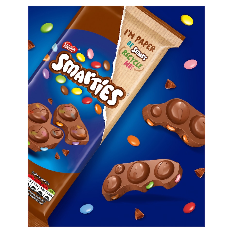 image 1 of Smarties Milk Chocolate Block 90G