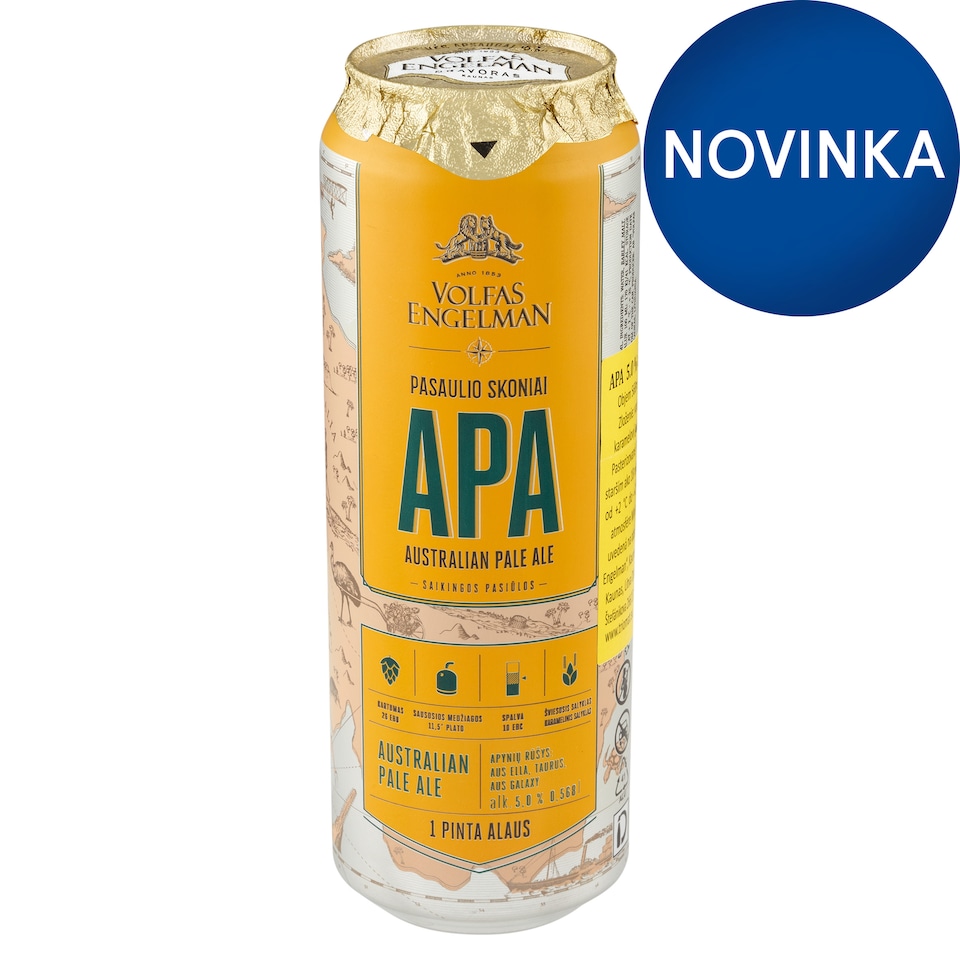 Volfas Engelman APA svetlé pivo 568 ml