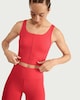 image 1 of F&F Active ULTRAMOVE Scoop Neck Vest in Red