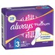 image 2 of Always Platinum Day & Night Sanitary Towels With Wings 6 Pads