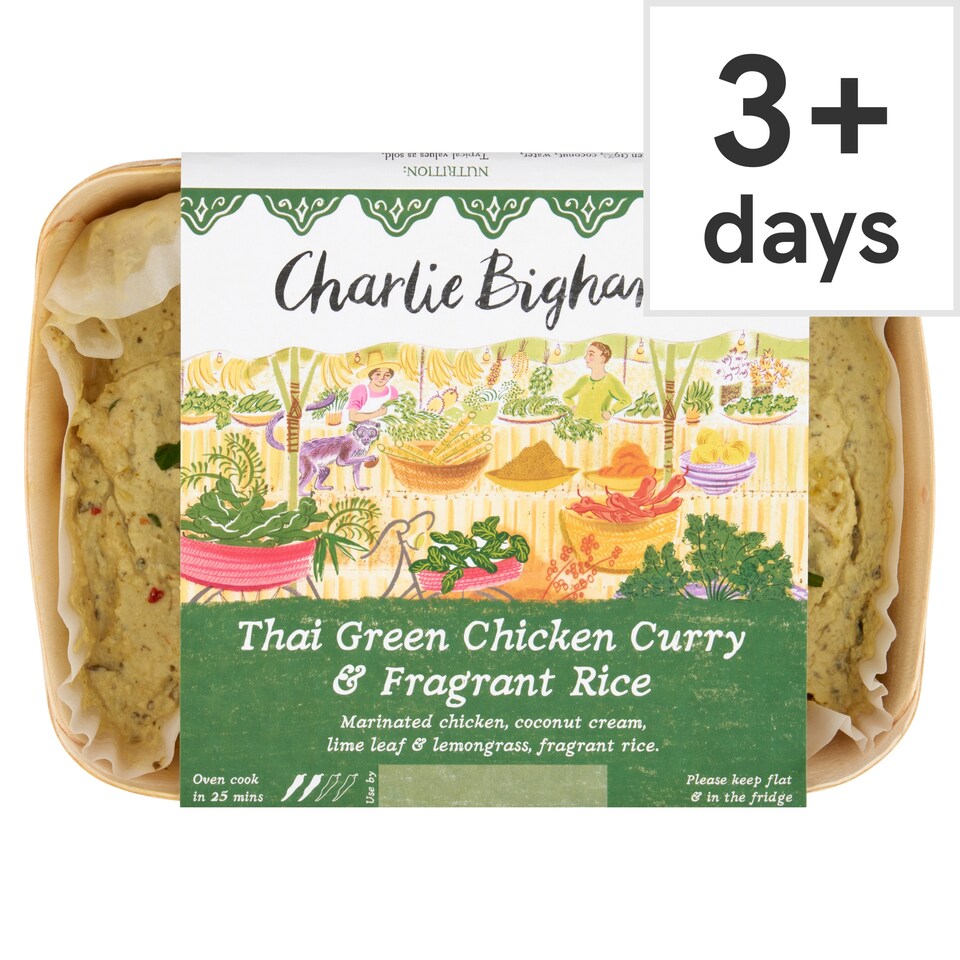 Charlie Bigham's Thai Green Chicken Curry & Fragrant Rice 805G