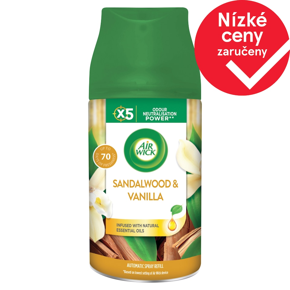 Air Wick Freshmatic náplň do osvěžovače vzduchu - Vanilka a santalové dřevo 250ml