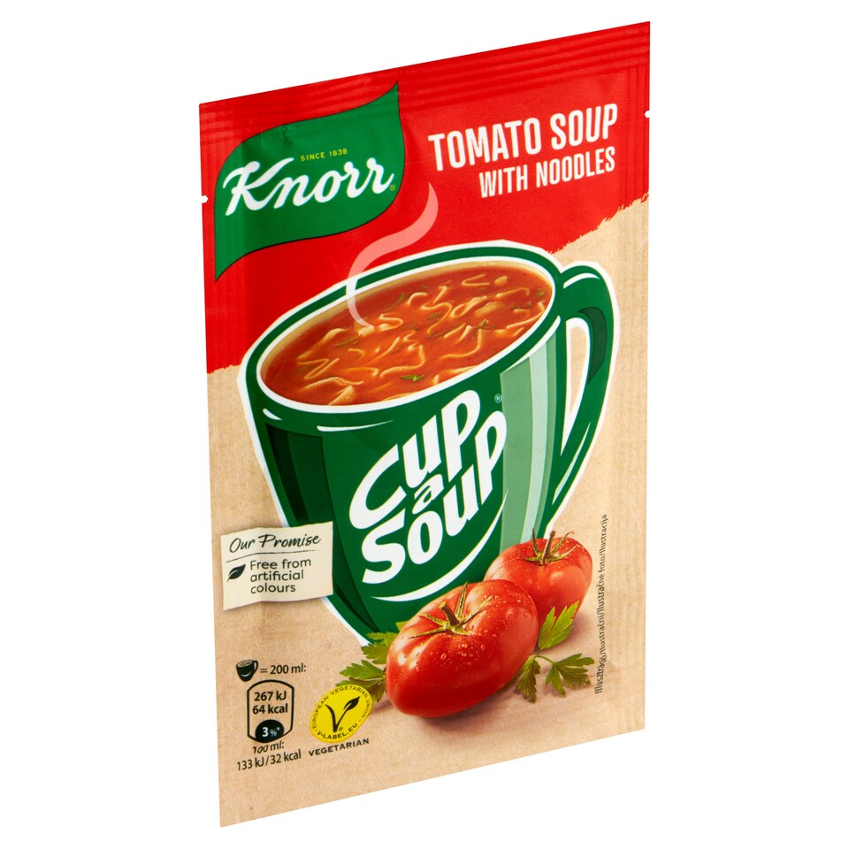 Knorr Cup a Soup Rajská instantní polévka s nudlemi 19g