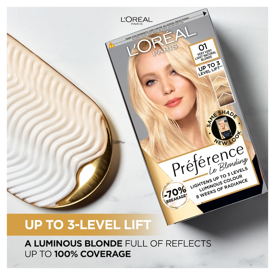 image 1 of L'Oreal Paris Preference Core 01 Prague Permanent Hair Dye