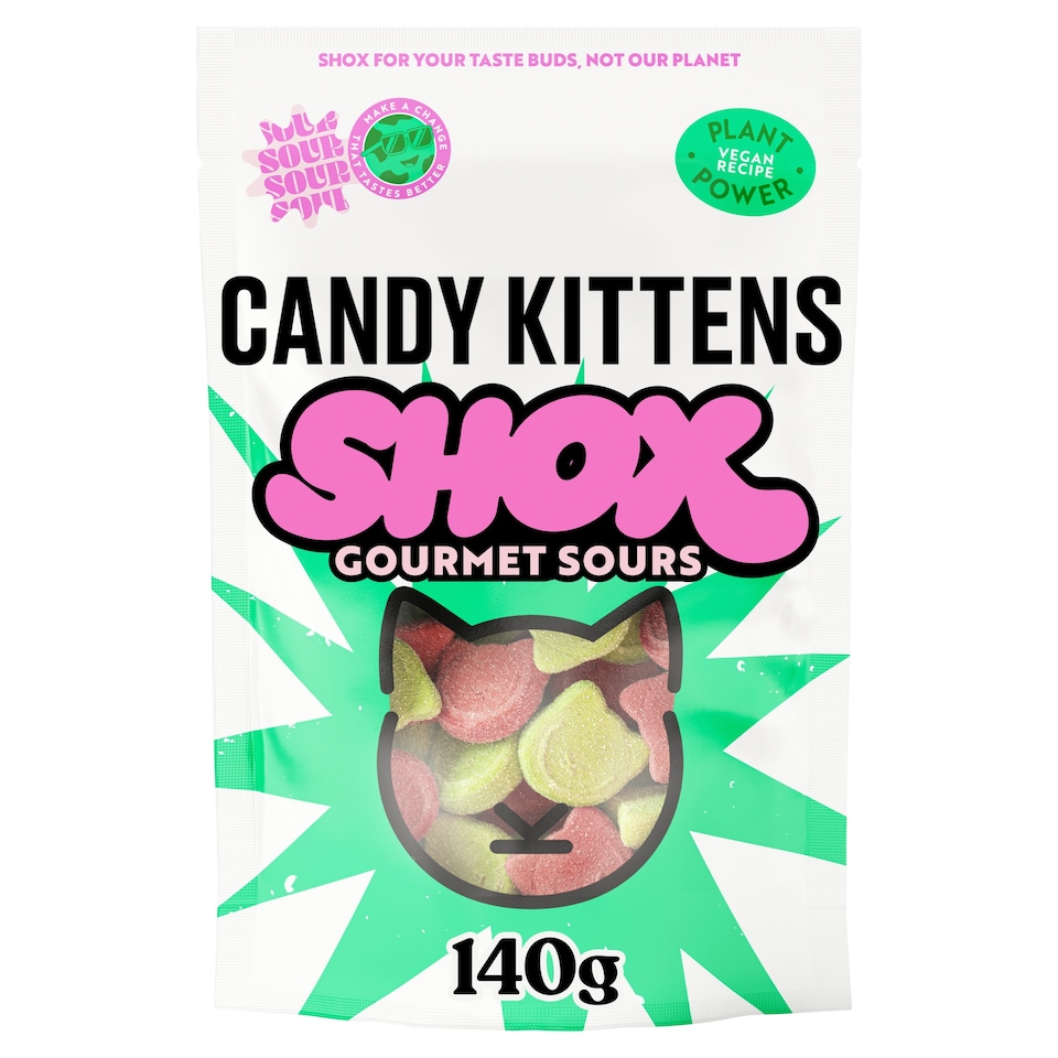 Candy Kittens Shox Gourmet Sours 140g - Tesco Groceries