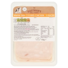 Eastmans Wafer Thin Cooked Chicken Slices 125g