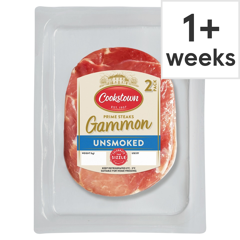 Cookstown Prime Gammon Steaks 2S 400G