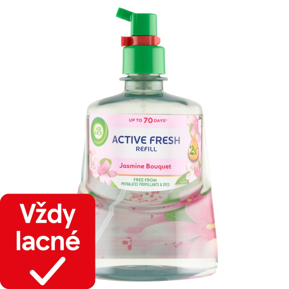 obrázok 1 z Air Wick Active Fresh náplň na vodnej báze do automatického difuzéra - Jazmínové kvety 228 ml
