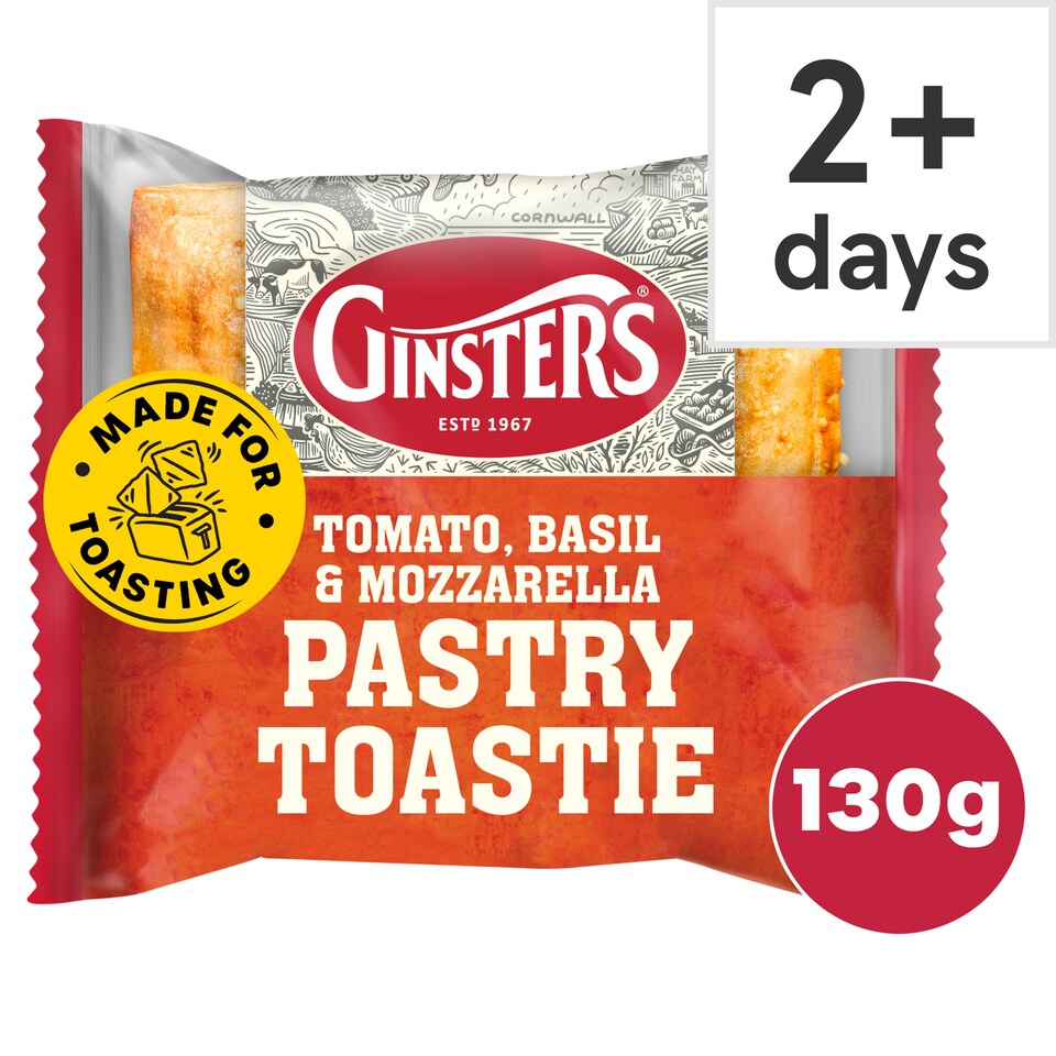 image 1 of Ginsters Tomato Basil Mozzarella Pastry Toastie 130g 