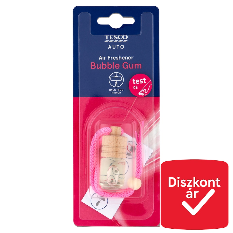 Tesco Auto Hanging Wooden Rágógumi légfrissítő 5 ml