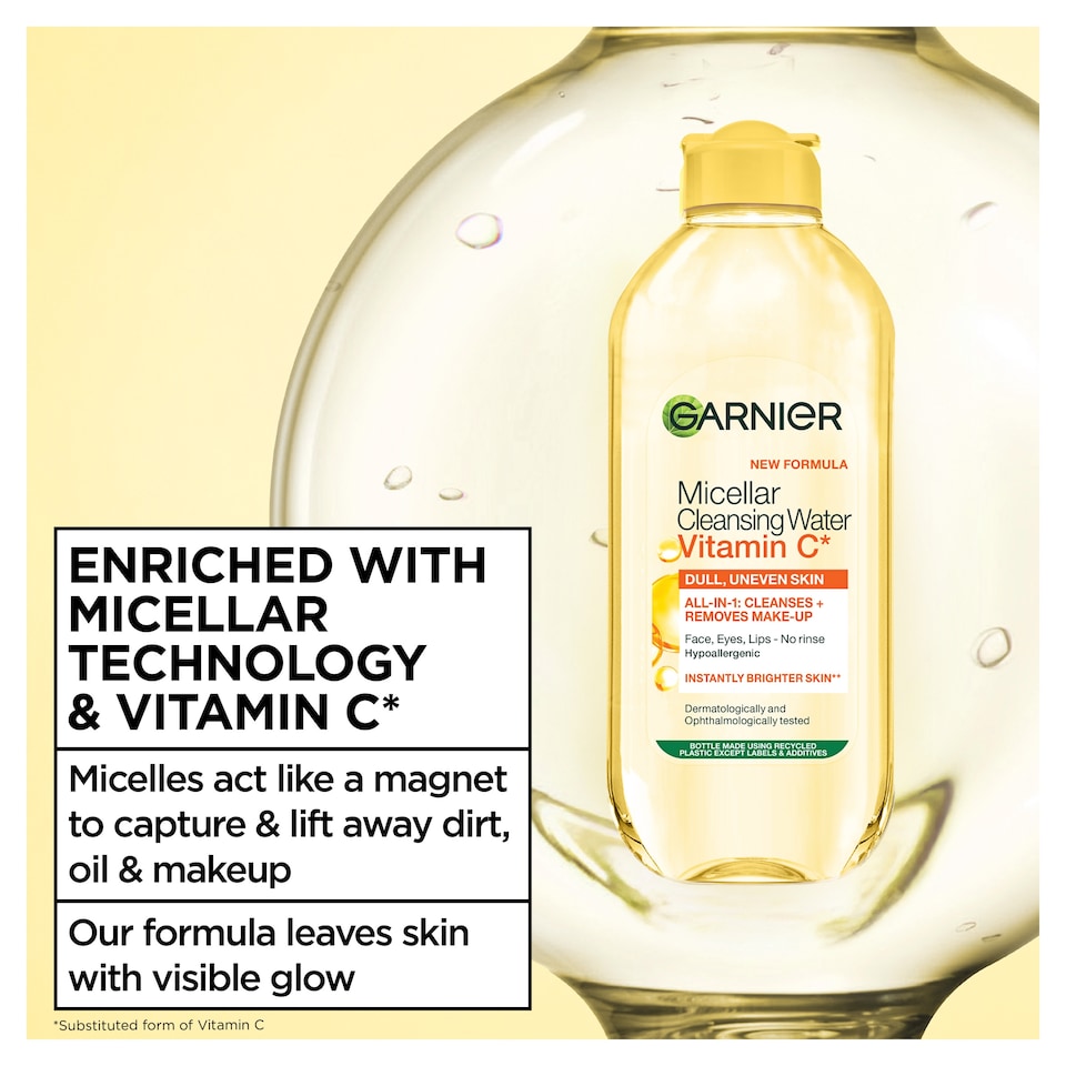 image 1 of Garnier Skin Active Micellar Vitamin C Cleansing Water 700ml