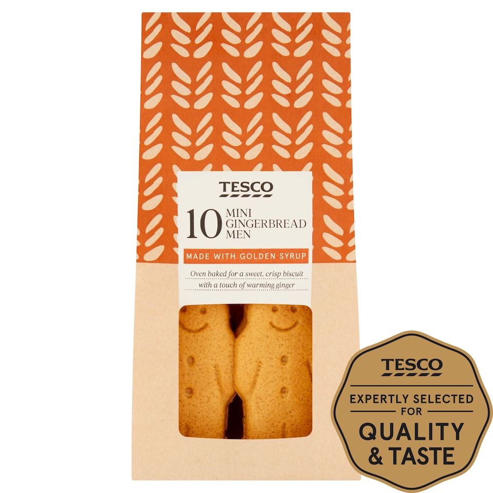 Tesco 10 Mini Gingerbread Men