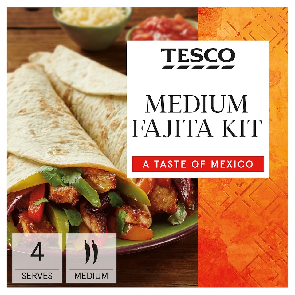 Tesco Medium Fajita Kit 475G