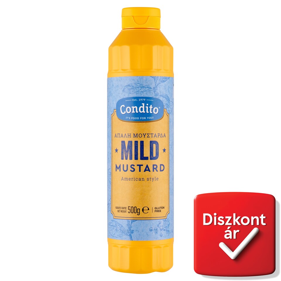 image 1 of Condito American Style Mild Gluten-Free Mustard 500 g