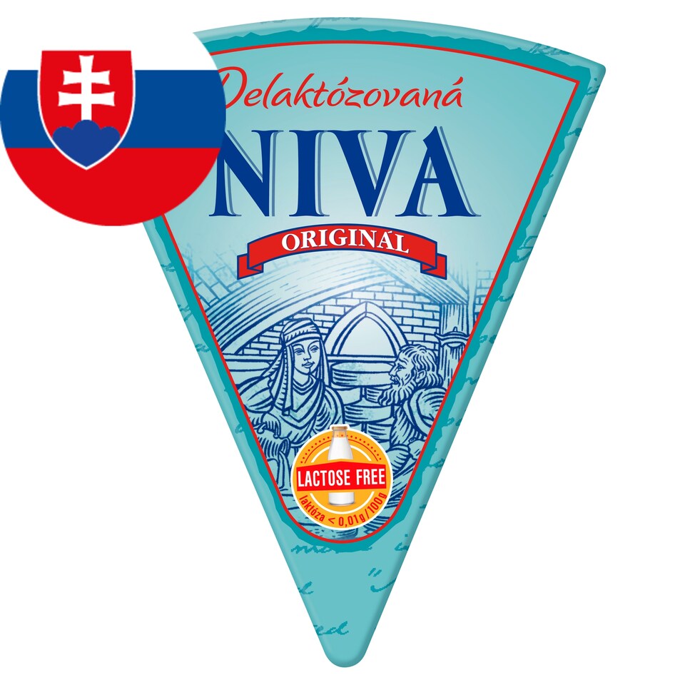 Niva Original Lactose Free Cheese with Noble Blue Mold 0.130 kg