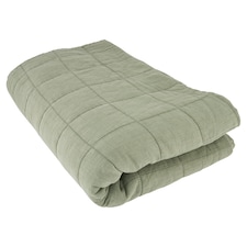 F&F Home Sage Quilted Bedspread 200x200cm