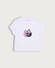image 4 of Ghost Face Cotton Rich No You Hang Up Cropped T-Shirt in White