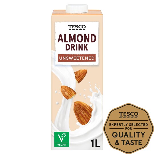 Tesco Unsweetened Almond Milk Alternative 1L Tesco Groceries